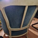 Armchairs bergère cabriolet style louis xv