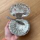 Chrome shell butter dish from the 70s