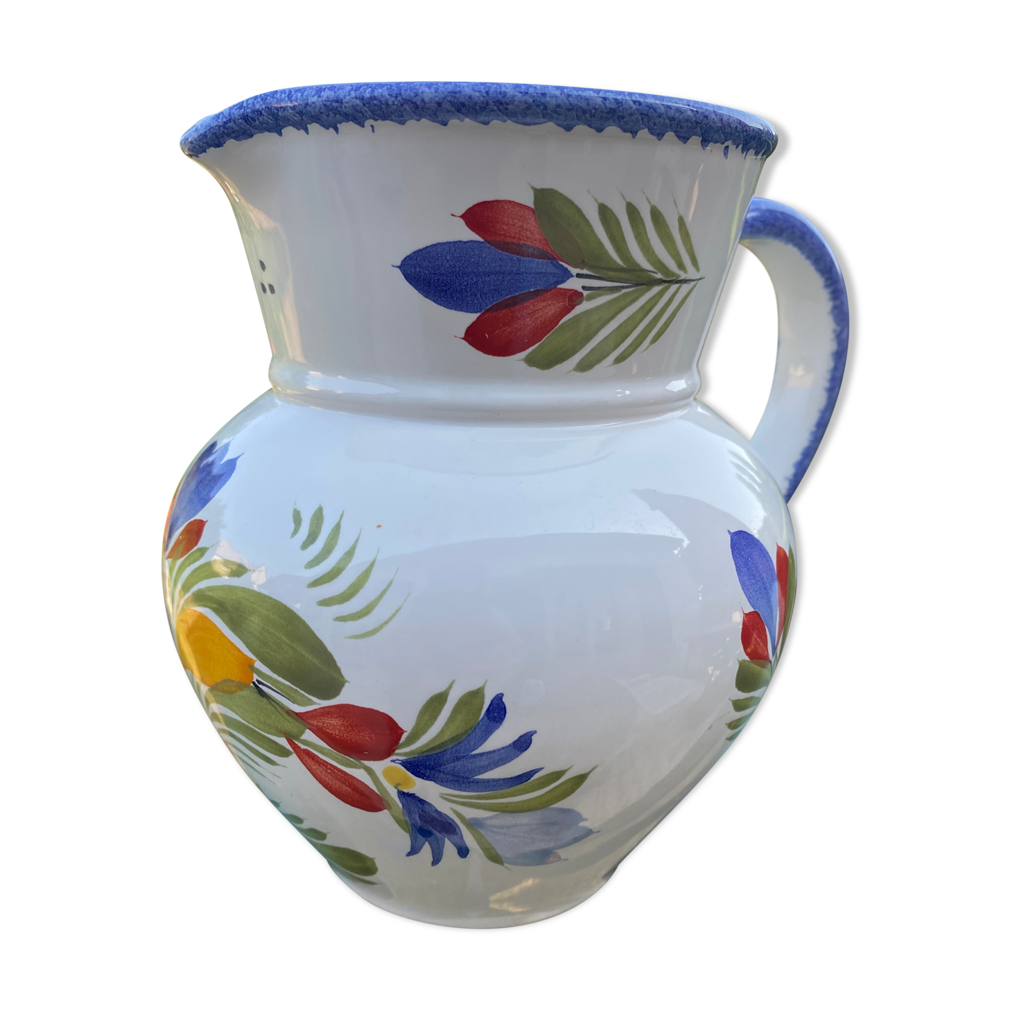 Vintage Quimper water/milk pitcher