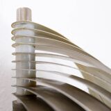 Swelling aluminum sconce by Henri Mathieu - 1970s