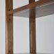 Danish freestanding wall rack with brass accents, 1960s