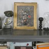 Oil painting on canvas, bouquet, signed MOBERG