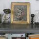 Oil painting on canvas, bouquet, signed MOBERG