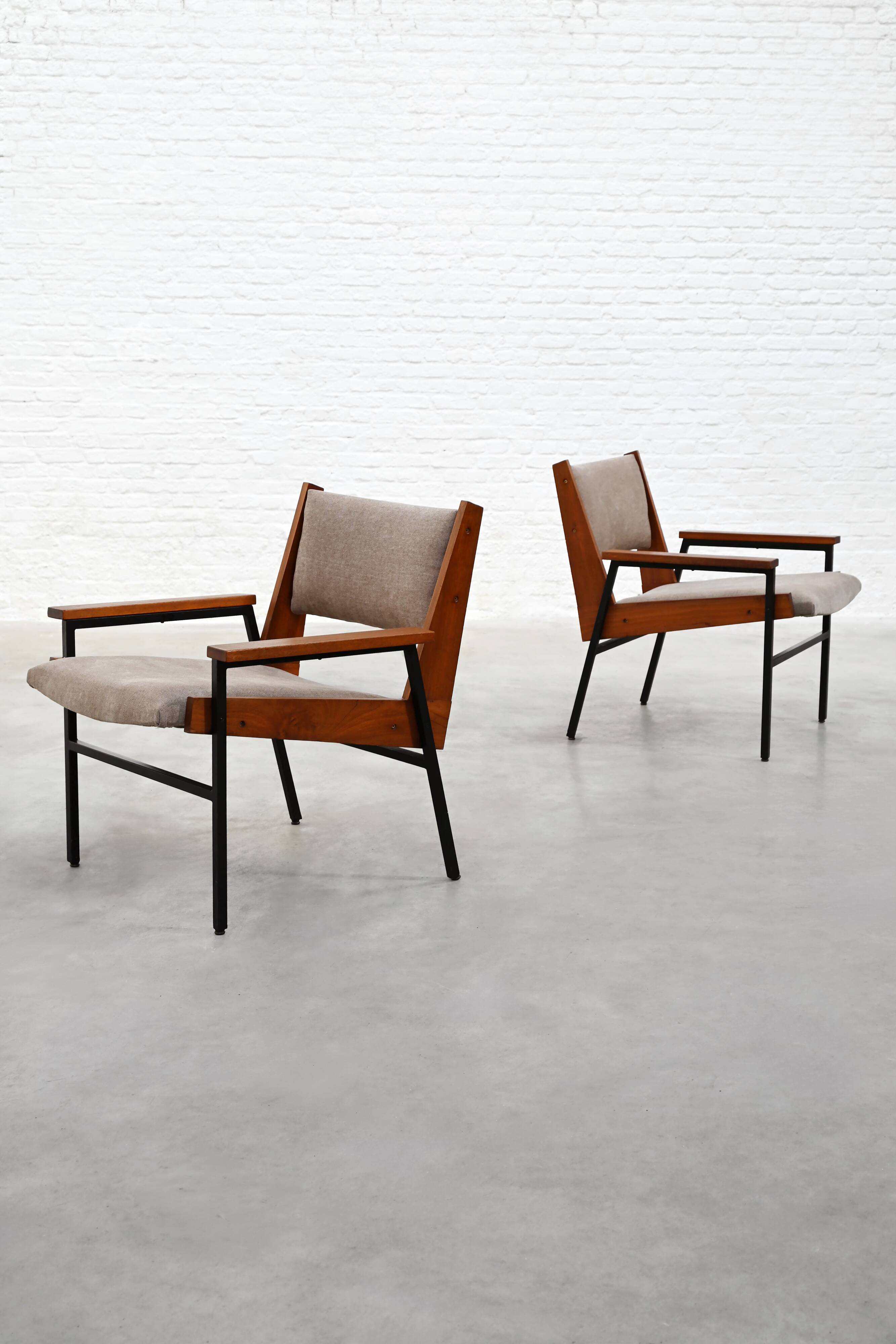 Modernist Armchairs, 1950s, Set of 2