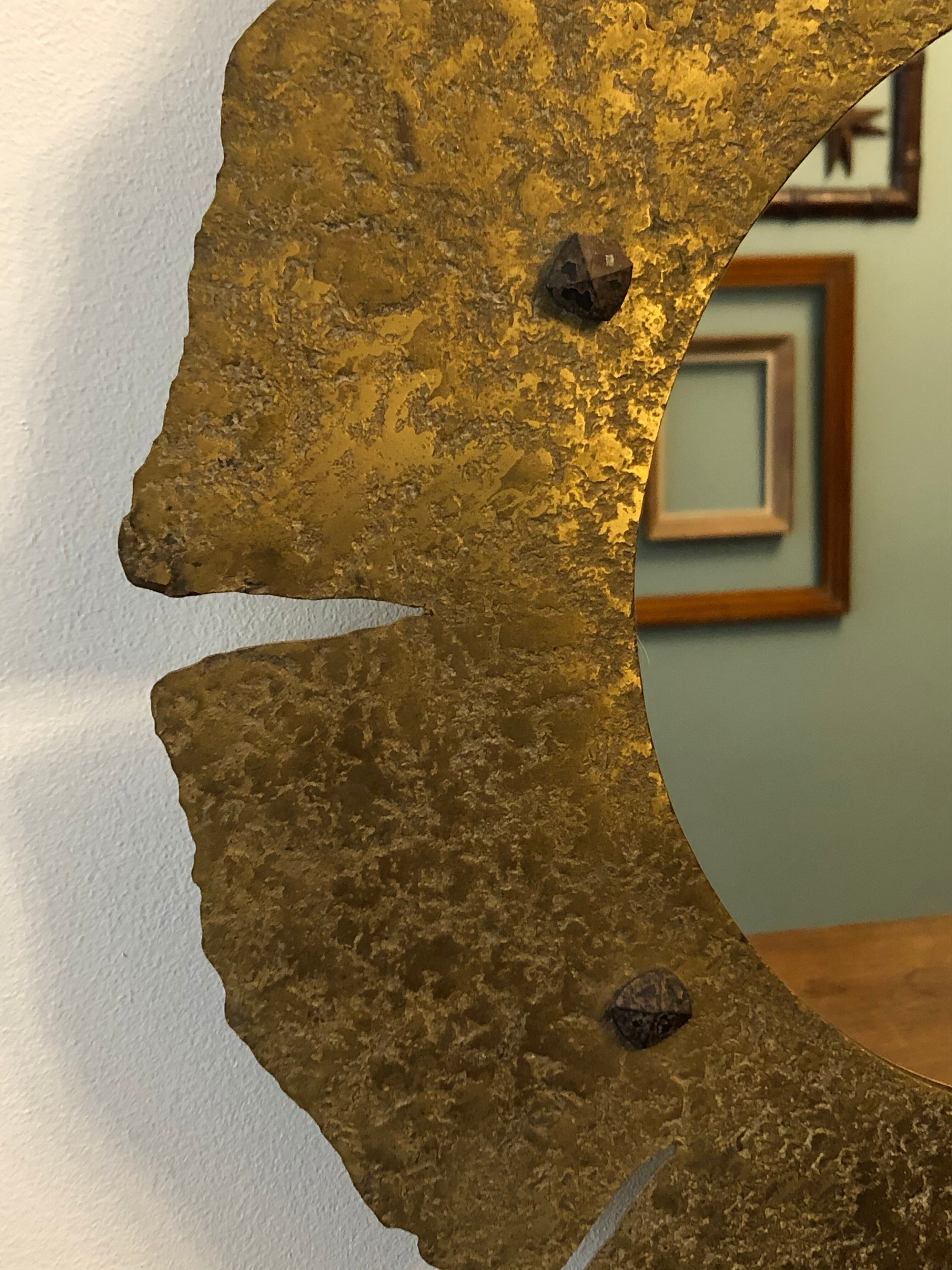 20th round brass mirror and oxidized diamond tips