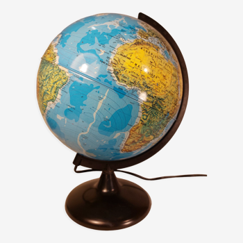 Globe terrestre lumineux Tecnodidattica vintage italien