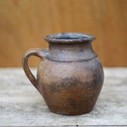 vintage handle pot, spoon pot, vintage pottery, kitchen, flower pot, interior decor