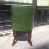 Vintage leather-like armchair