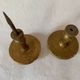Large round door handles in gilded wood and Old Paris porcelain, circa 1900