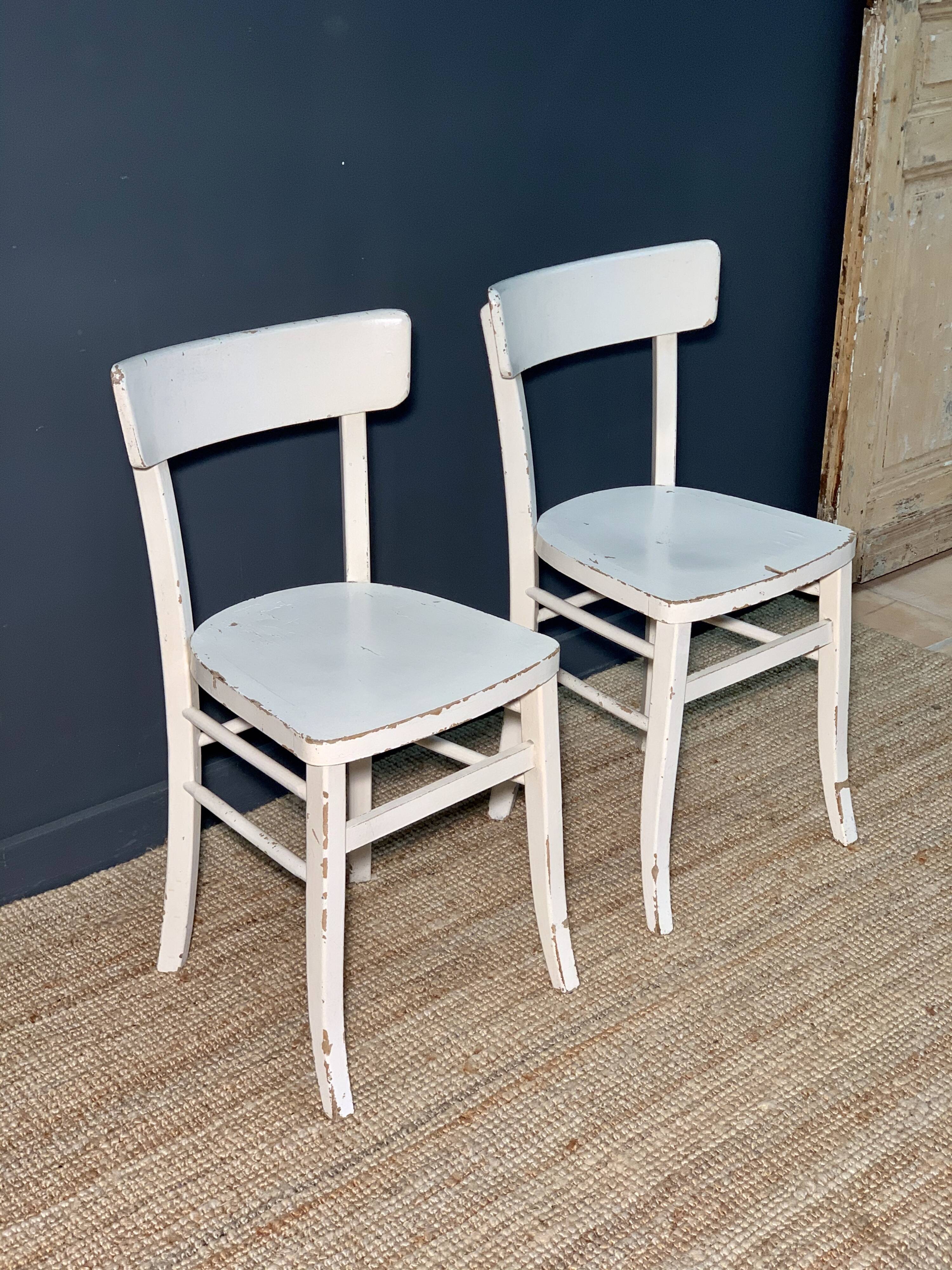 Pair of bistro chairs