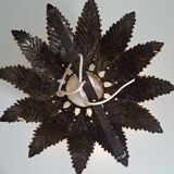 Gold metal ceiling light