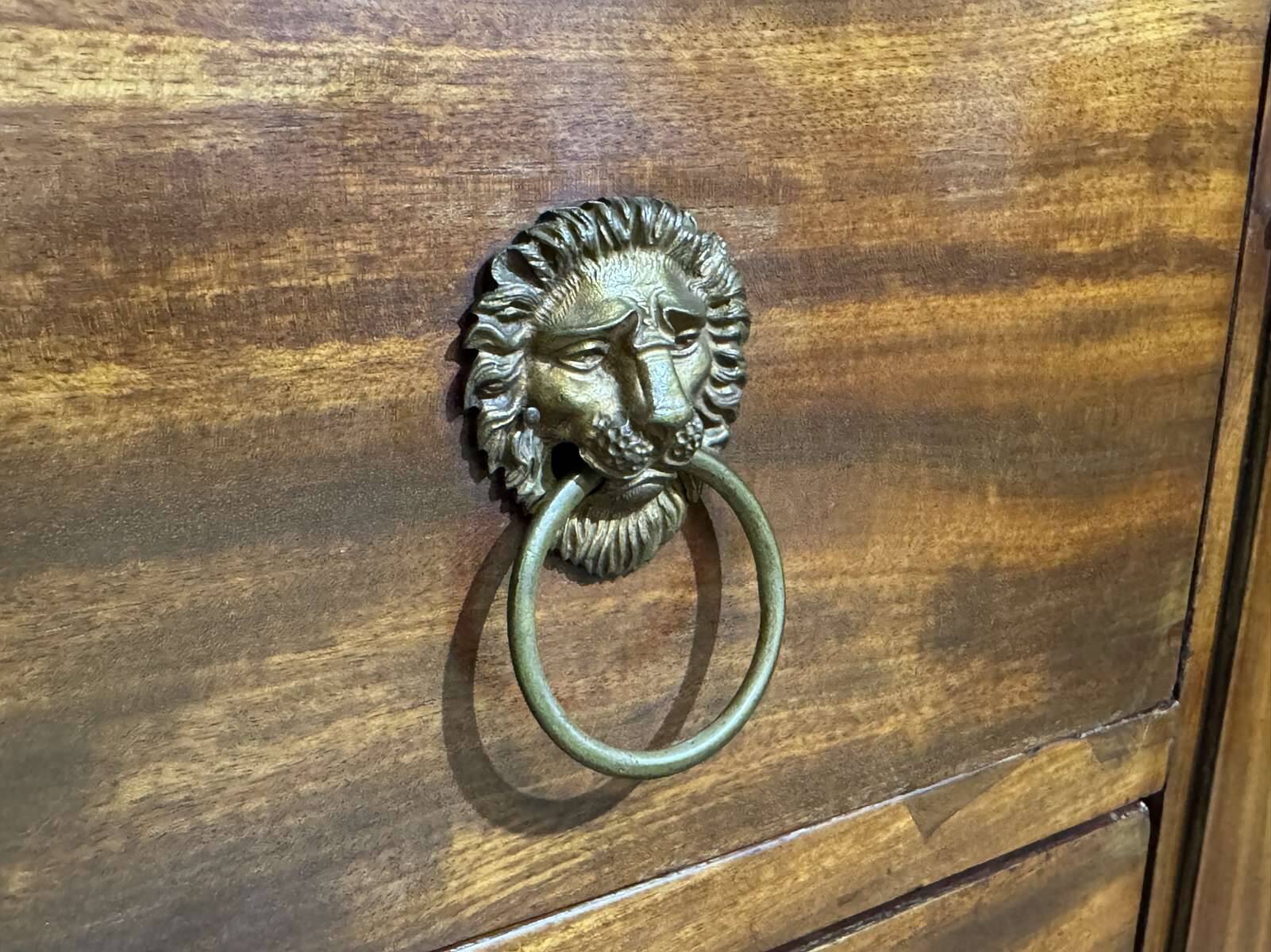 Commode Empire en acajou et dessus marbre XIXème