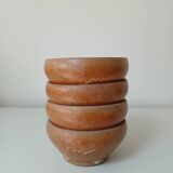 Set of 4 small stoneware bowls