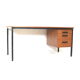 Vintage teak desk with 3 drawers from the 1960s