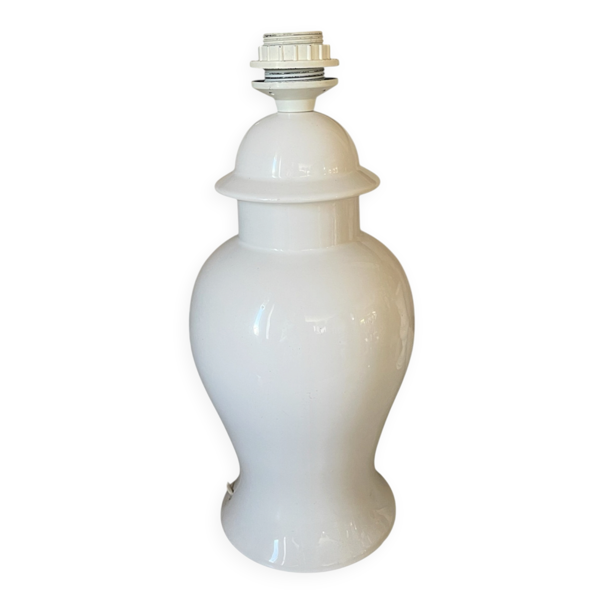Vintage glazed ceramic lamp
