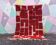 Handmade traditional pure wool rug, red, size 150 x 250 cm.