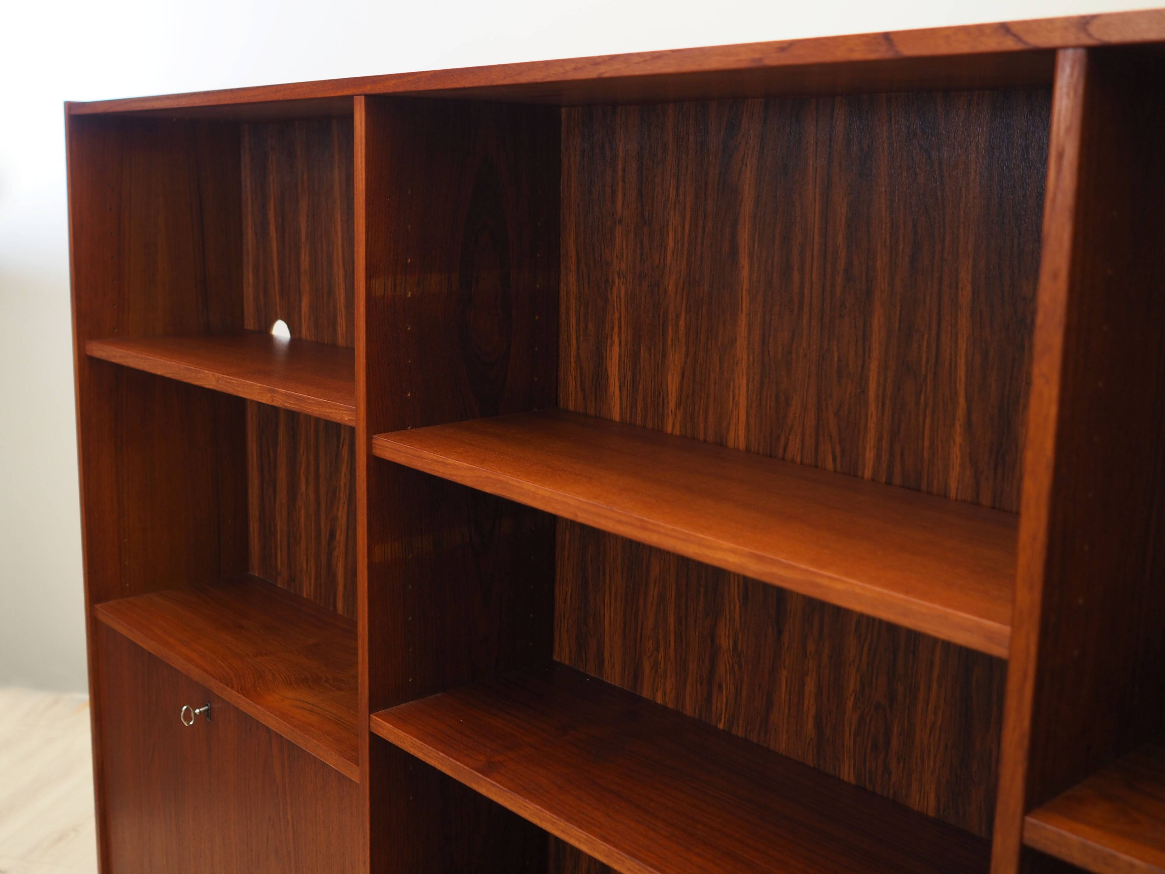Teak bookcase, Danish design, 1970s, production: Denmark
