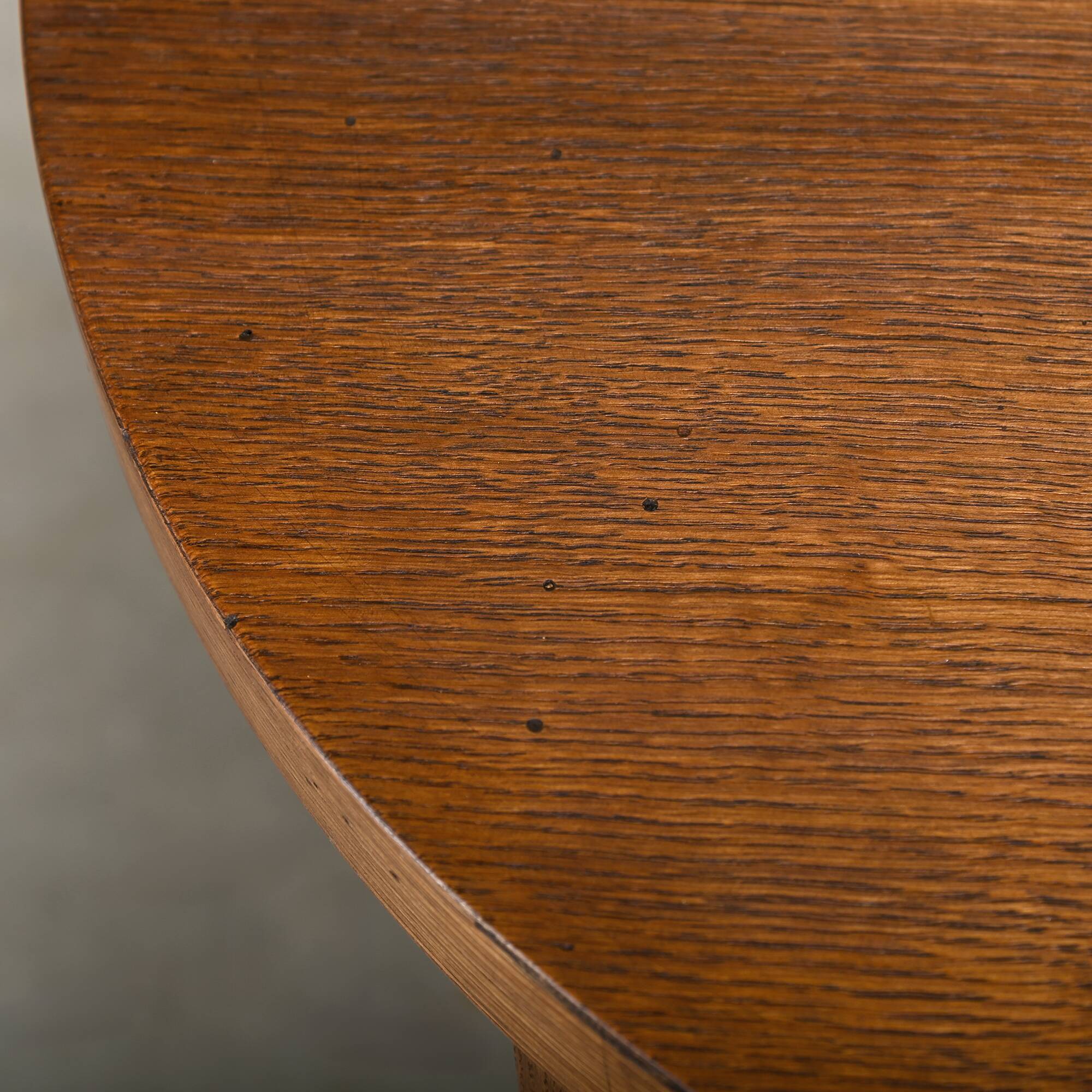 Dutch Art Deco Modernist Amsterdam School side table in Oak square inlay