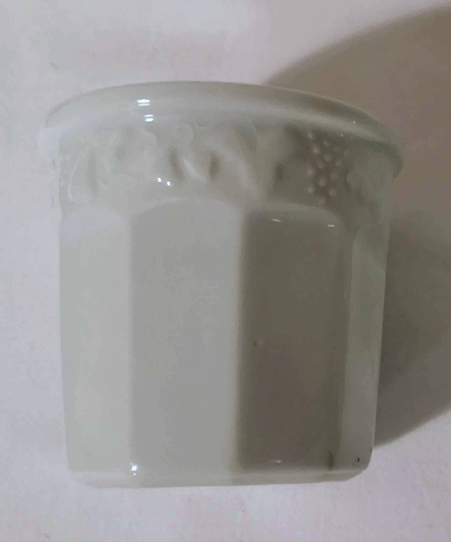Limoges Ph. Deshoulières porcelain jam jar 20 cl