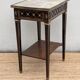 Table d'appoint style Louis XVI, marbre, début XXème, estampillée