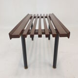 Bench in Teak with Brass Feet, Italy, 1950s