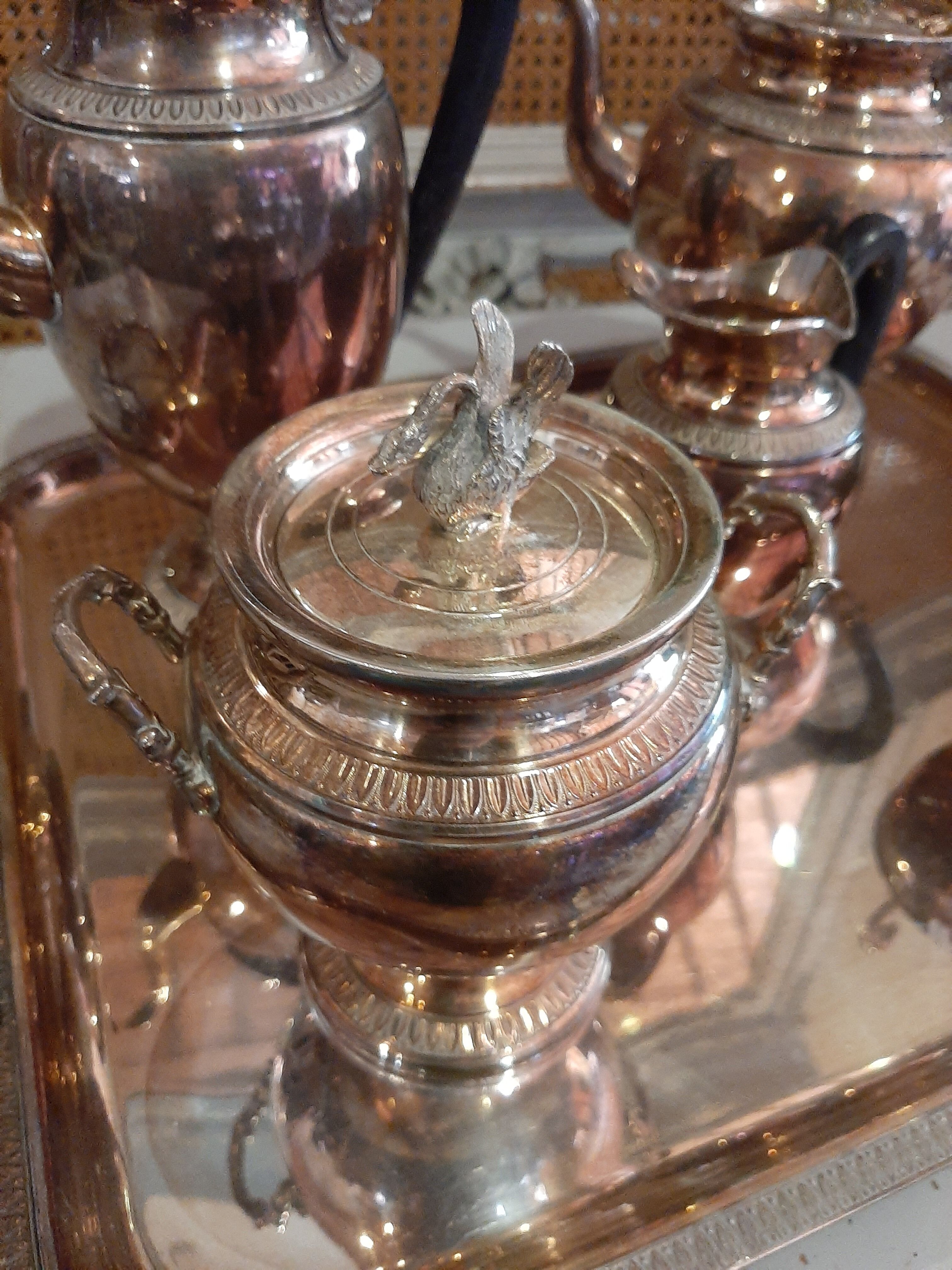 Silver Guildart metal coffee tea service