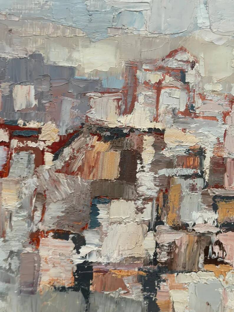 Original Swedish Oil on Panel – “Composition” by Gösta Calmayer – Signed – Dated 1961 – Vintage & Framed – 62 × 45 cm (24.4" × 17.7")