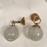Pair of bronze sconces, neo-classical