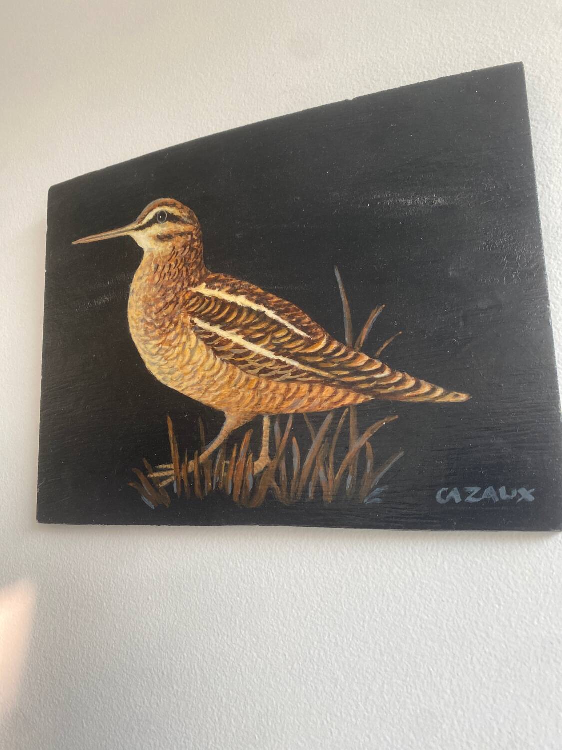 Peinture sur bois oiseaux