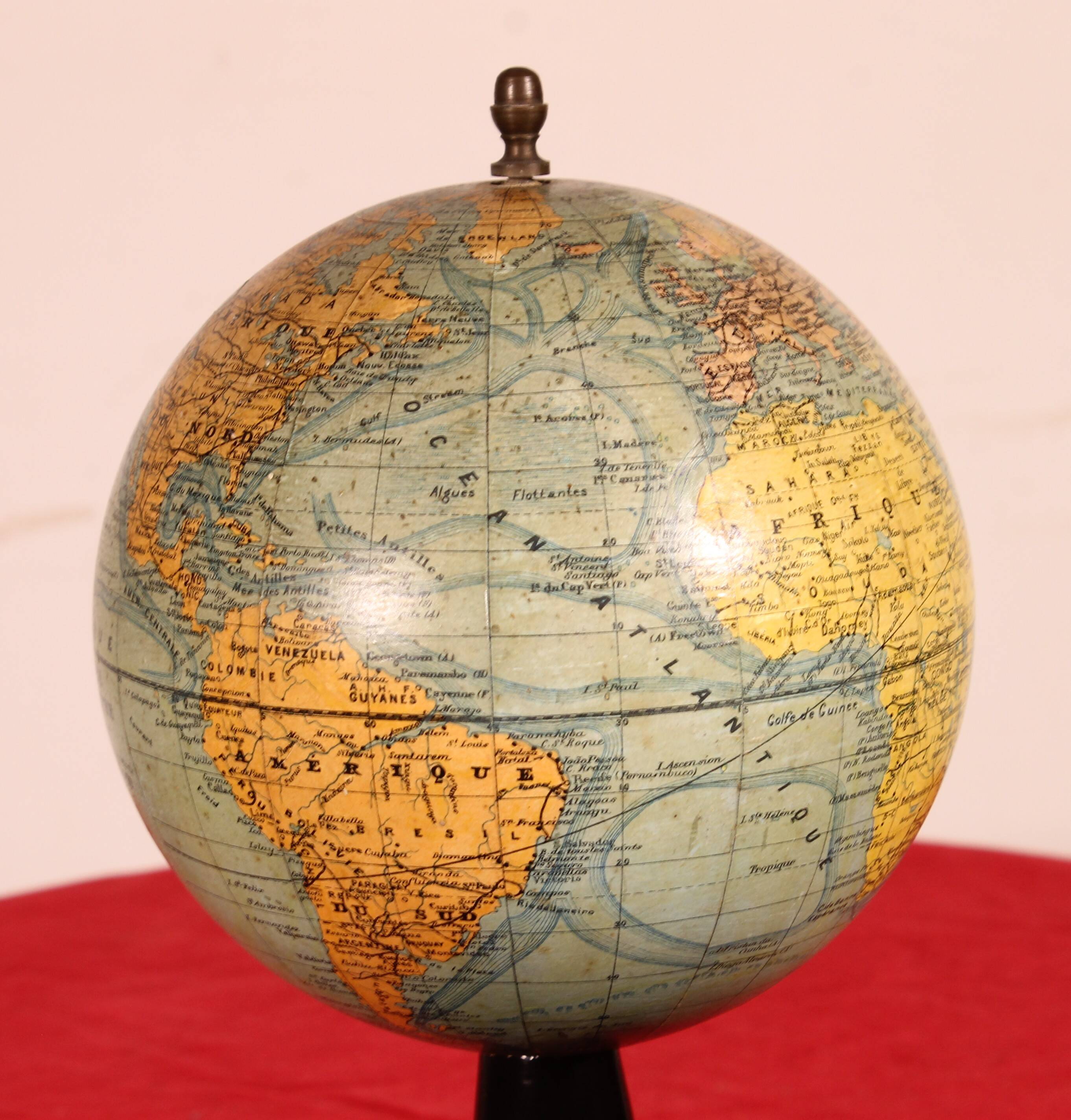 Terrestrial globe by J. Forest Paris - 19th century