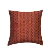 Burgundy and orange Kachin cushion cover (RIDA)