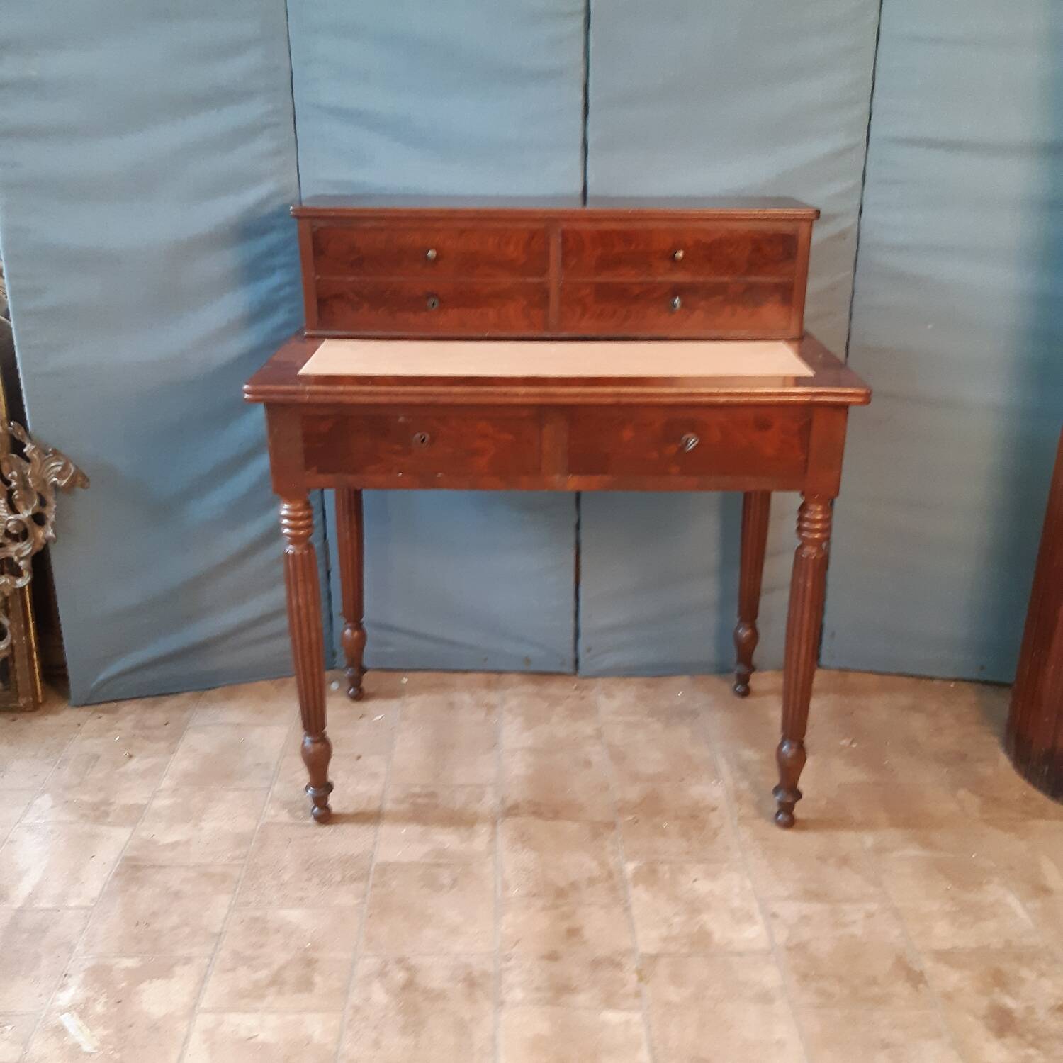 Louis Philippe mahogany stepped desk