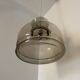 Smoked glass pendant light Space Age 1970s