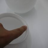 White glass globe ø20cm