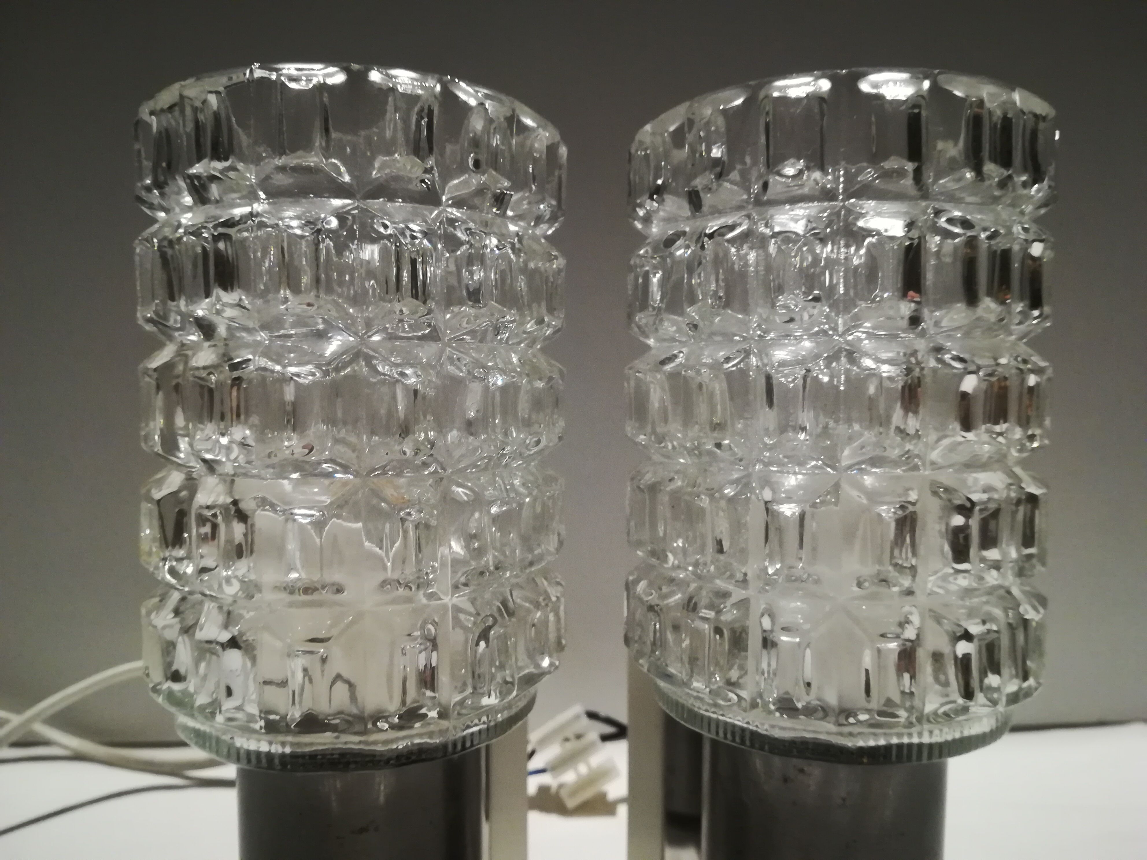 Pair wall lamps 1960