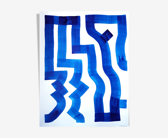 Peinture sur papier sans titre