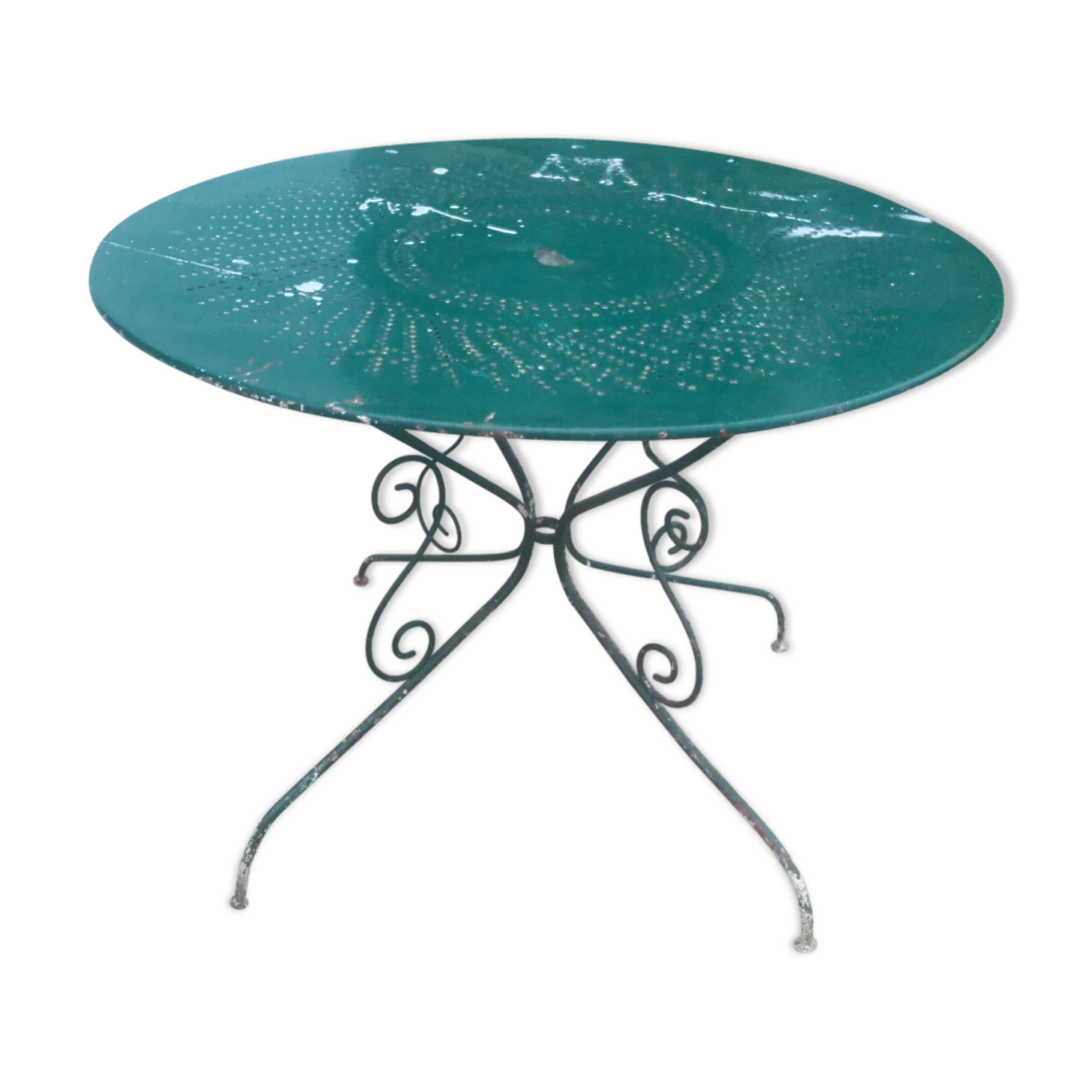 Garden table in wring iron