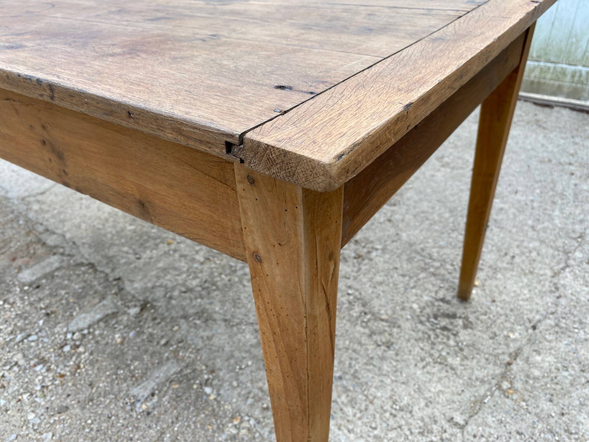 Solid oak farmhouse table 1900