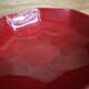 Charolles earthenware salad bowl/deep dish in burgundy color