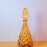 Amber Empoli glass carafe 70s