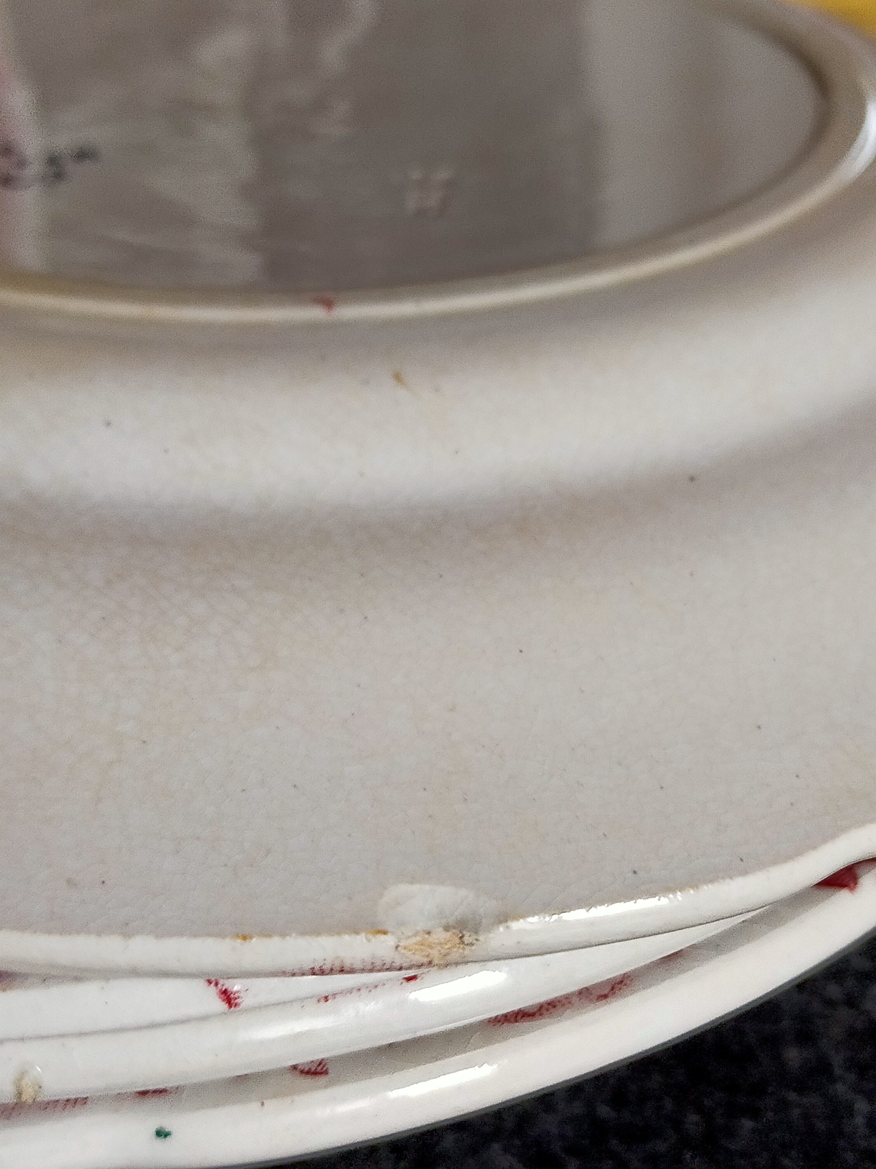 Six speaking dessert plates from Choisy-le-Roi
