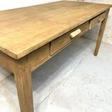 6-person solid wood farmhouse table