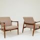 Vintage Armchair by Edmund Homa GFM 64, Tweed Upholstery, Poland, 1960