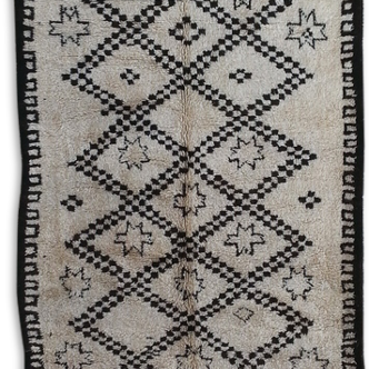 Carpet beni ourain Moroccan 100% wool, 370 x 200