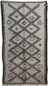 Tapis beni ourain marocain 100%laine, 370x200