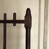 Wooden screen, partition, or grille made of turned wood