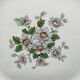 Service of 12 vintage flat plates L'Amandinois Floral Decoration and Gilding