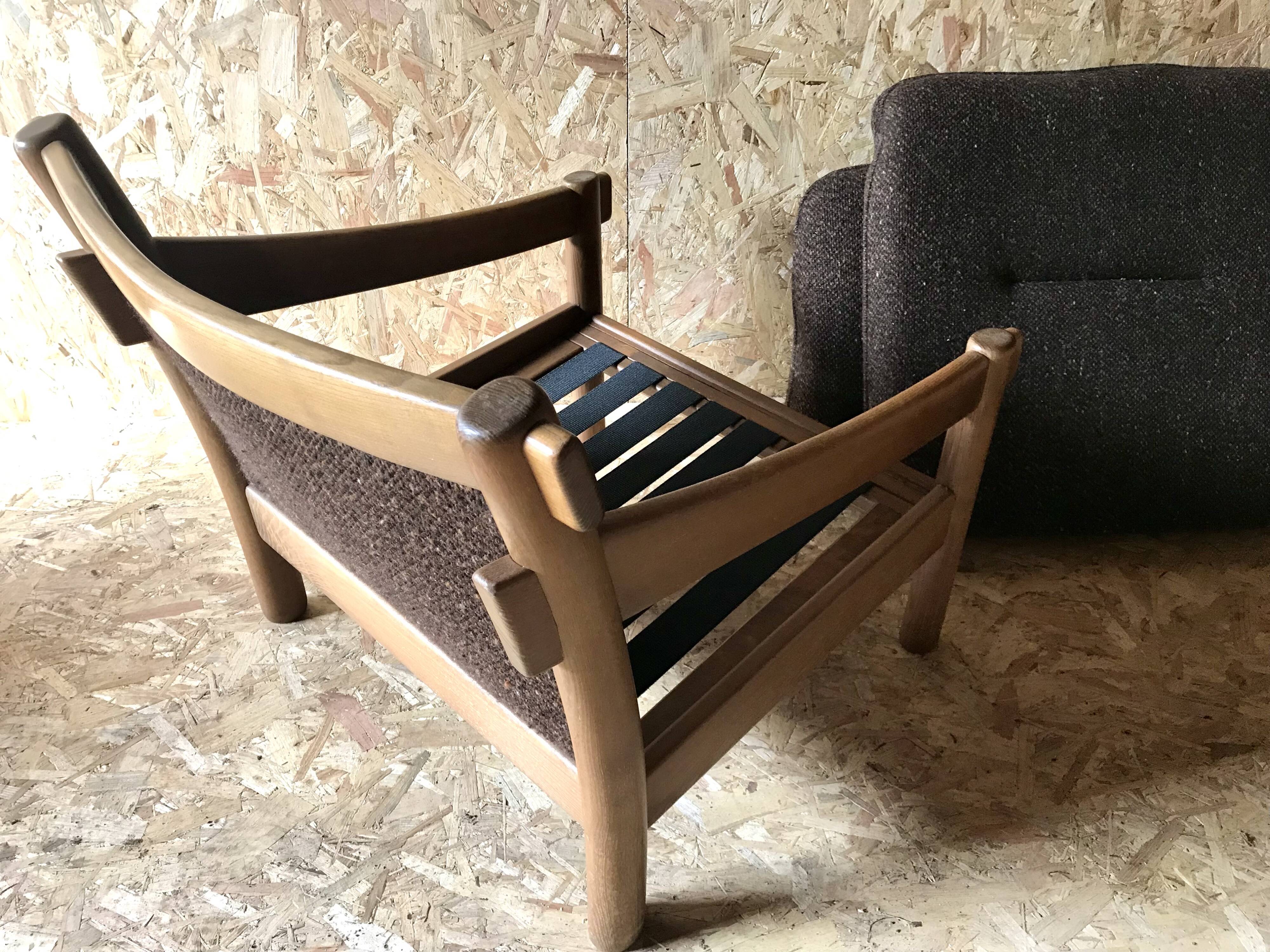 Vintage brutalist armchair circa 1980