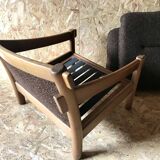 Vintage brutalist armchair circa 1980