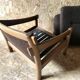 Vintage brutalist armchair circa 1980